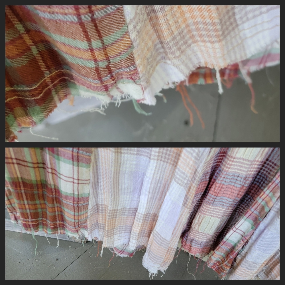Free People Plaid Maxi Dress - Blue and Brown - Picture 10 of 16